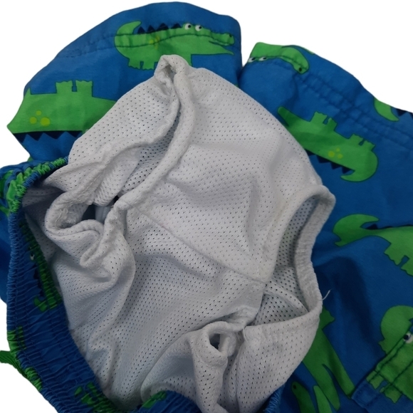 Carter's‎ Swim Trunks Blue Crocodile Print Size 12 Months Boys - Picture 4 of 5